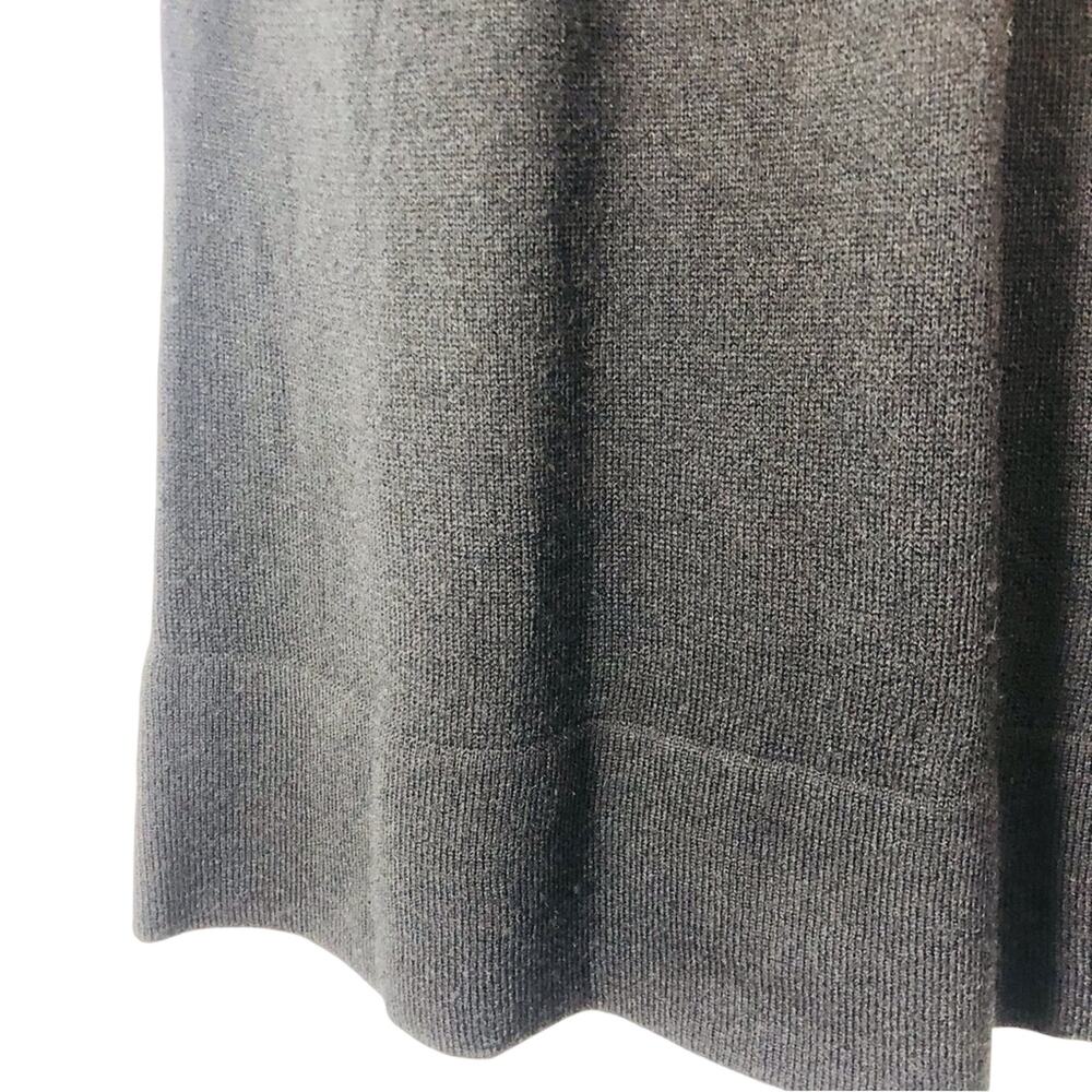 New Directions Black Sweater Dress Empire Waist Small Pleats Cowl Neckline - Picture 10 of 16